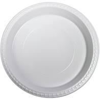 description image for 50PCS ROUND STRONG DISPOSABLE  PLASTIC PLATES (10.25 INCHES) (1)