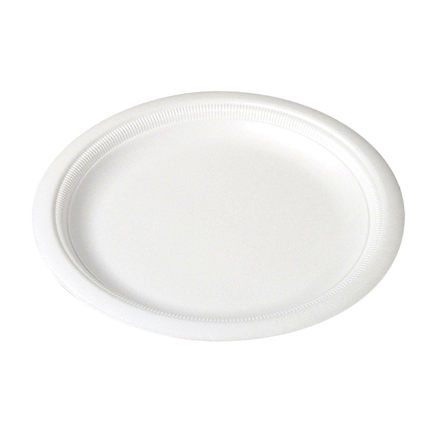 description image for 50PCS ROUND STRONG DISPOSABLE  PLASTIC PLATES (10.25 INCHES)